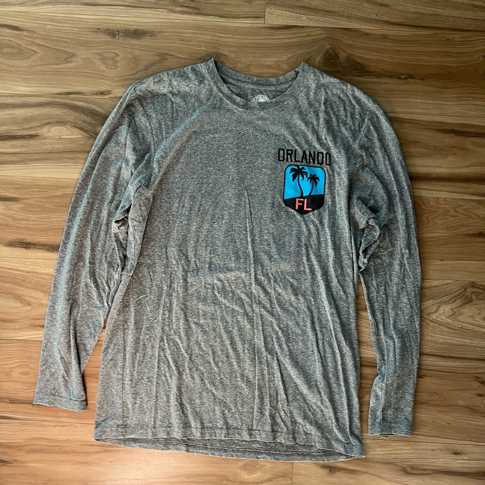 Orlando FL Gray Long Sleeve Shirt